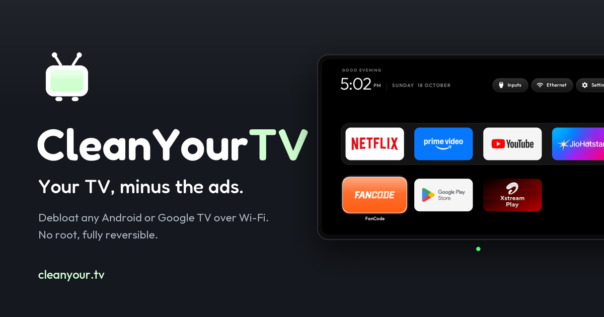 cleanyourtv preview