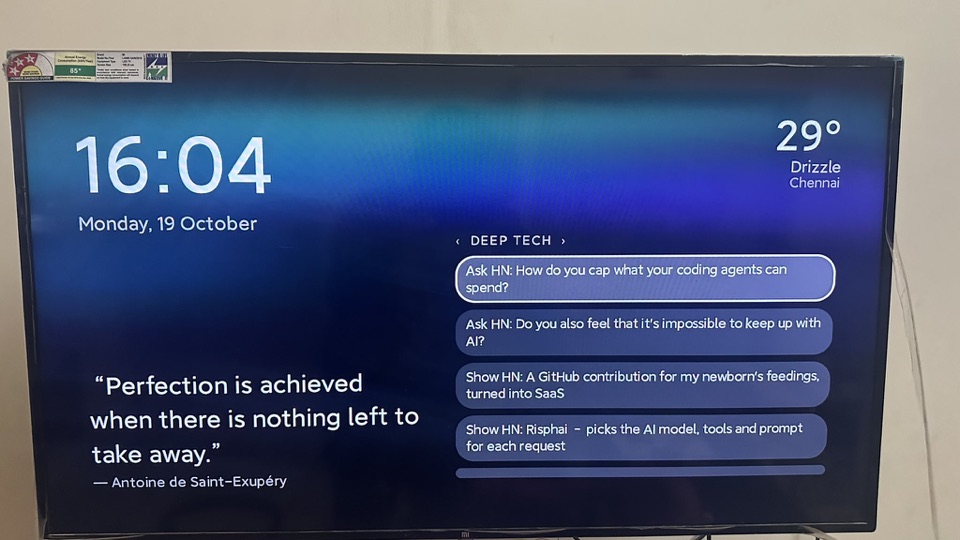 Before and after on Own launcher, Apple UI