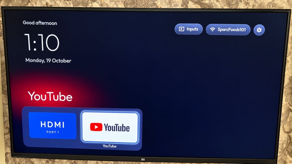 Before and after on Grandma's TV