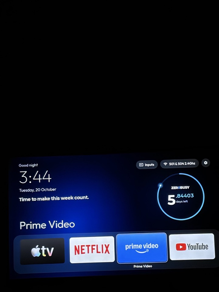 Before and after on New apartment TV, smooth now
